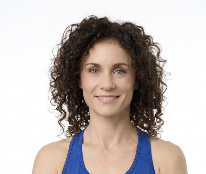 Head-and-shoulders portrait of Laura Marchesini wearing a blue sports top.